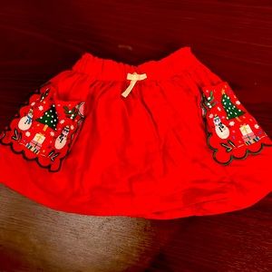 Christmas mini Boden skirt